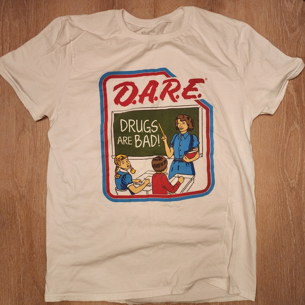 D.A.R.E. Kids White Graphic Tee